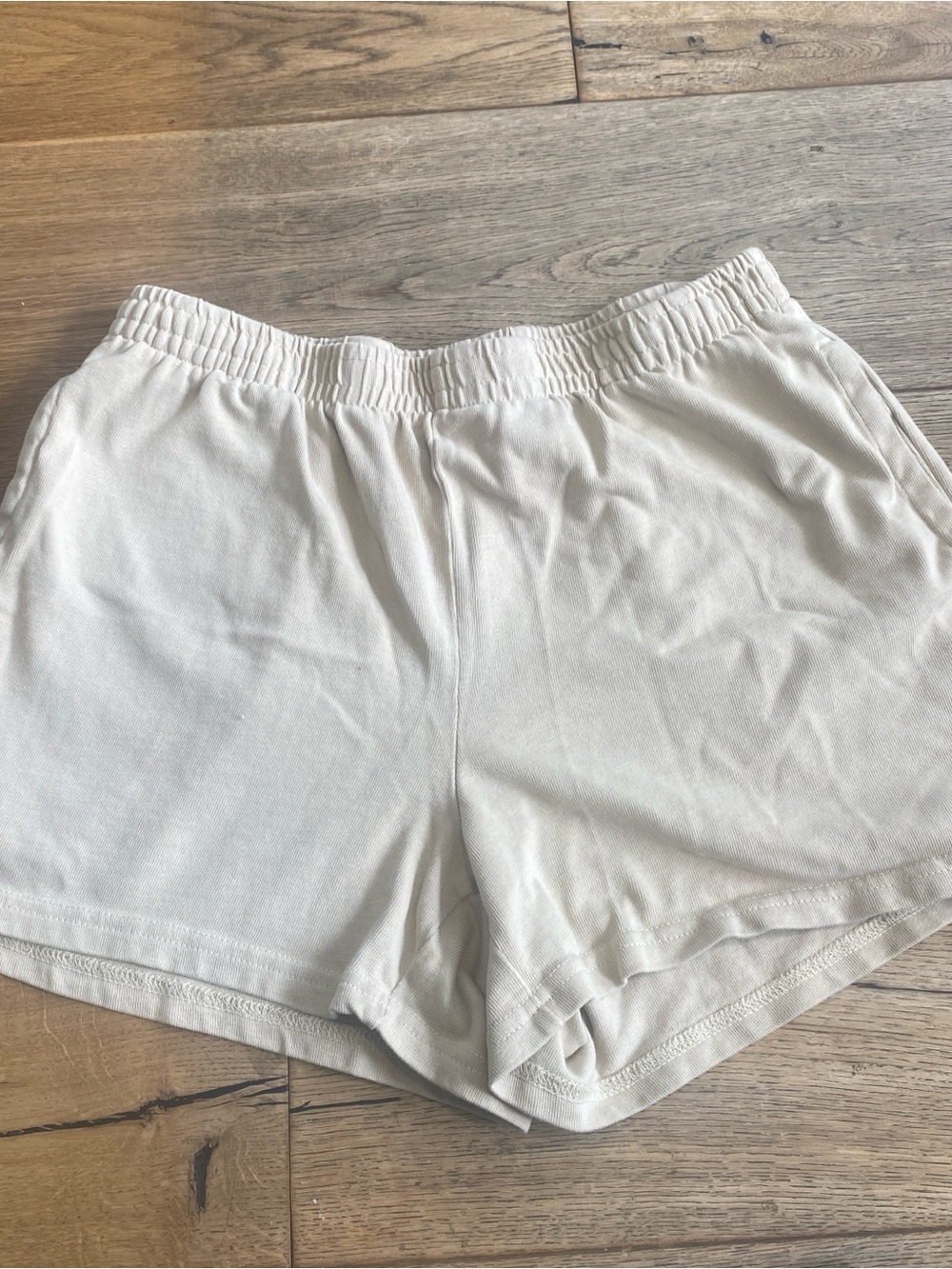 Wild Fable Everyday Cozy Elastic Waist Beige Women’s Shorts